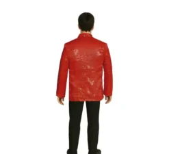 Giacca rossa con paillettes