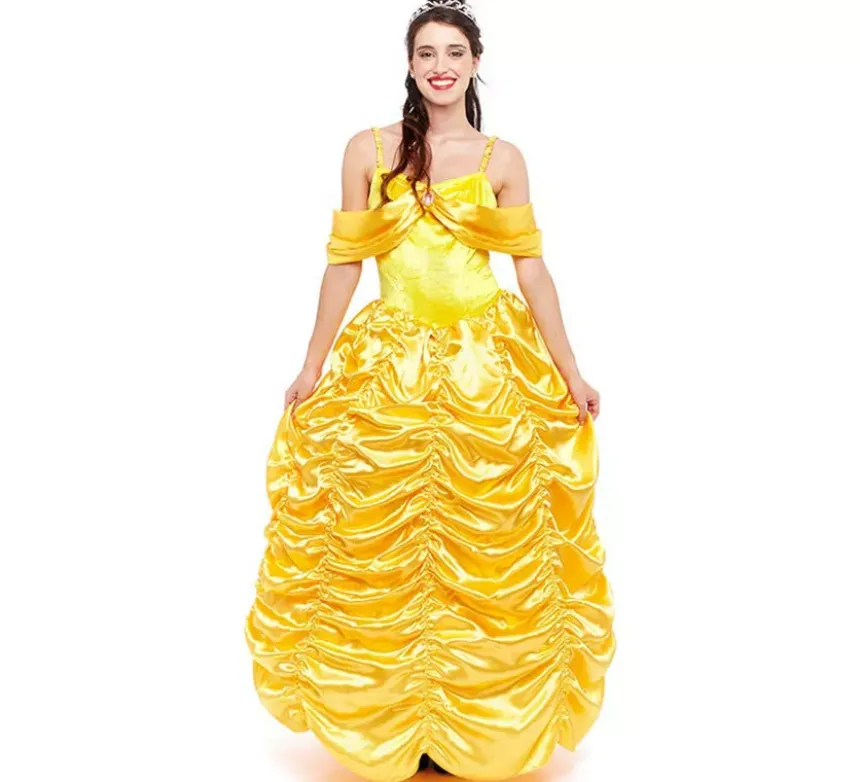 giallo da principessa delle fiabe per donna