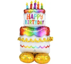 Giant stagnola torta di buon compleanno Airloonz 68X134 cm