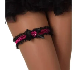 Giarrettiera fuxia con cuore