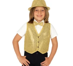 Gilet con paillettes in vari colori per bambini