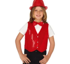 Gilet con paillettes in vari colori per bambini