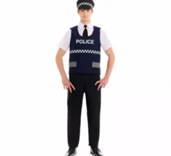 Gilet costume da polizia per uomo