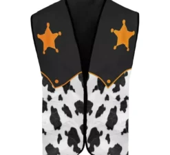 Gilet da cowboy da sceriffo per adulti