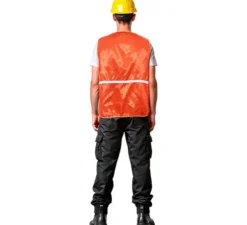 Gilet da lavoratore arancione per adulto