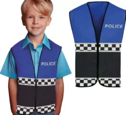 Gilet da polizia per bambini in vari colori