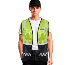 Gilet da Poliziotto a quadri per adulti in diversi colori