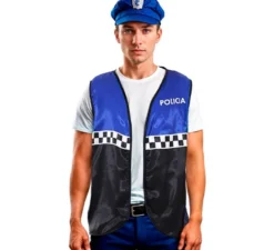 Gilet da Poliziotto a quadri per adulti in diversi colori