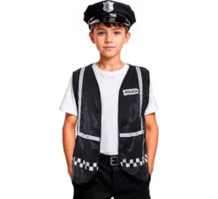 Gilet da Poliziotto a quadri per bambini in diversi colori