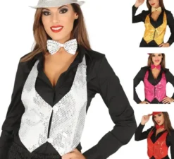 Gilet di paillettes in vari colori per donna