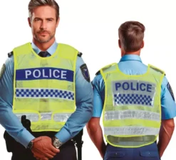 Gilet giallo della polizia stradale