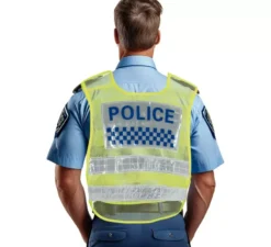 Gilet giallo della polizia stradale