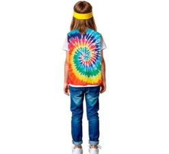Gilet hippie con cerchi multicolori per bambini