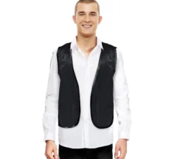 Gilet nero con paillettes per adulto