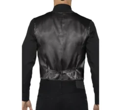 Gilet nero con paillettes per uomo
