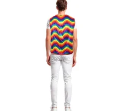Gilet per adulti con linee arcobaleno