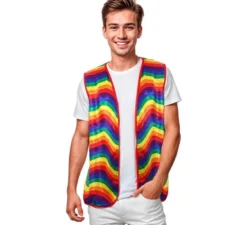 Gilet per adulti con linee arcobaleno