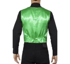 Gilet verde con paillettes per uomo