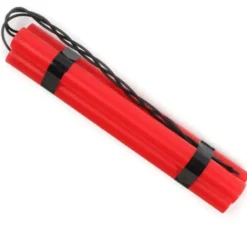 Giocattolo in plastica rossa Cartuccia dinamite da 26 cm
