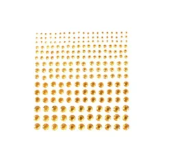 Gioielli adesivi con diamante glitter arancione per adulti
