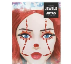 Gioielli adesivi faccia da clown
