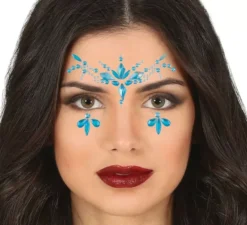 Gioielli blu per il viso e le unghie Diamanti eleganti