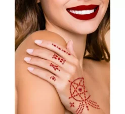 Gioielli facciali adesivi satanici a forma di mano
