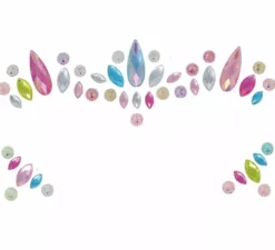 Gioielli Facciali Multicolor Adesivi