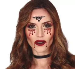 Gioielli per il viso adesivo da vampiro