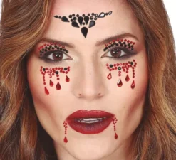 Gioielli per il viso adesivo da vampiro