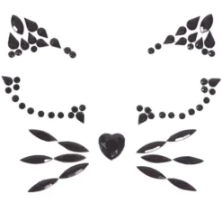 Gioielli per il viso adesivo del gattino