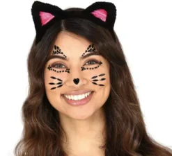 Gioielli per il viso adesivo del gattino