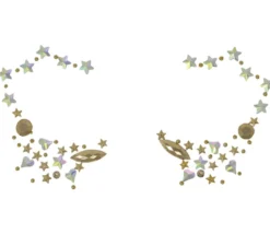 Gioielli per il viso con stelle adesive