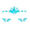 Gioielli per il viso gocce blu mare e argento