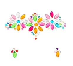 Gioielli per il viso gocce multicolori