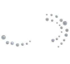 Gioielli per il viso in argento adesivo