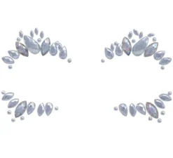 Gioielli per il viso in argento adesivo