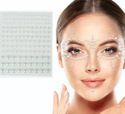 Gioielli per il viso Perline assortite di 10x20 cm per adulti