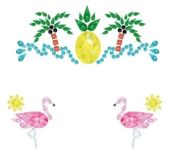 Gioielli per il viso tropicali