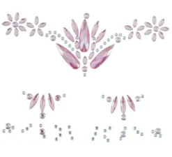Gioielli rosa per il viso e le unghie Diamanti eleganti
