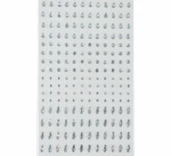 Gioielli viso luminosi assortiti 10x20 cm adulto
