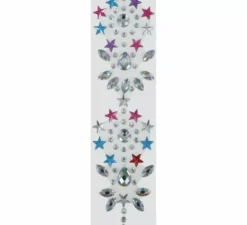 Gioiello per capelli multicolore 13x25 cm adulto