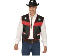 Giubbotto da cowboy per adulto 2 assortiti