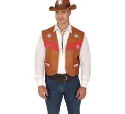 Giubbotto da cowboy per adulto 2 assortiti
