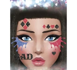Glitter per il viso Dangerous Harlequina 20x20 cm