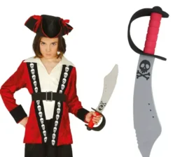 Gomma spada pirata eva 43 cm per bambini