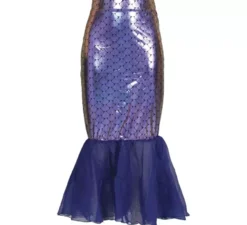 Gonna a coda di sirena viola per adulti