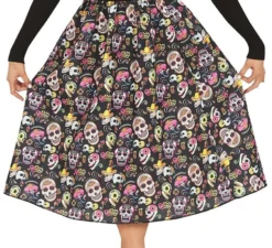 Gonna Catrina con teschi