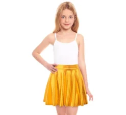 Gonna da aviatore color oro metallizzato per ragazza