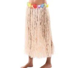 Gonna hawaiana con fiori 80 cm